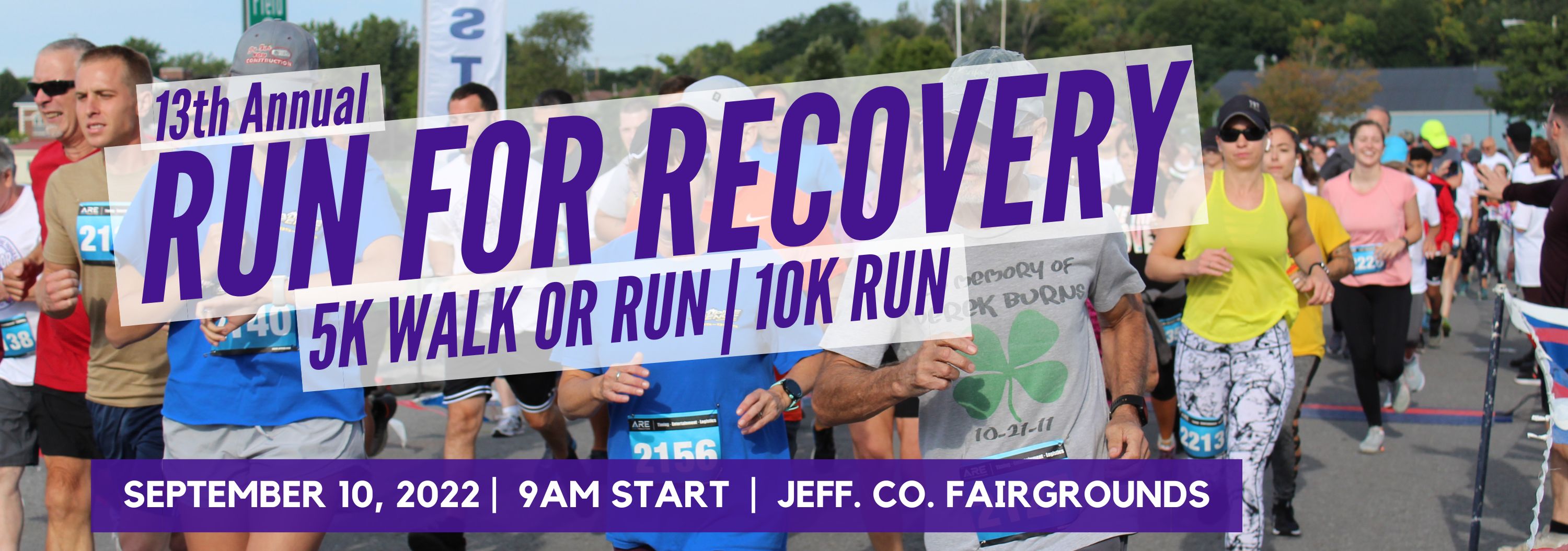 Run for Recovery Registration Page